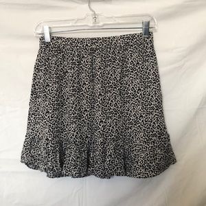 Leopard print skirt